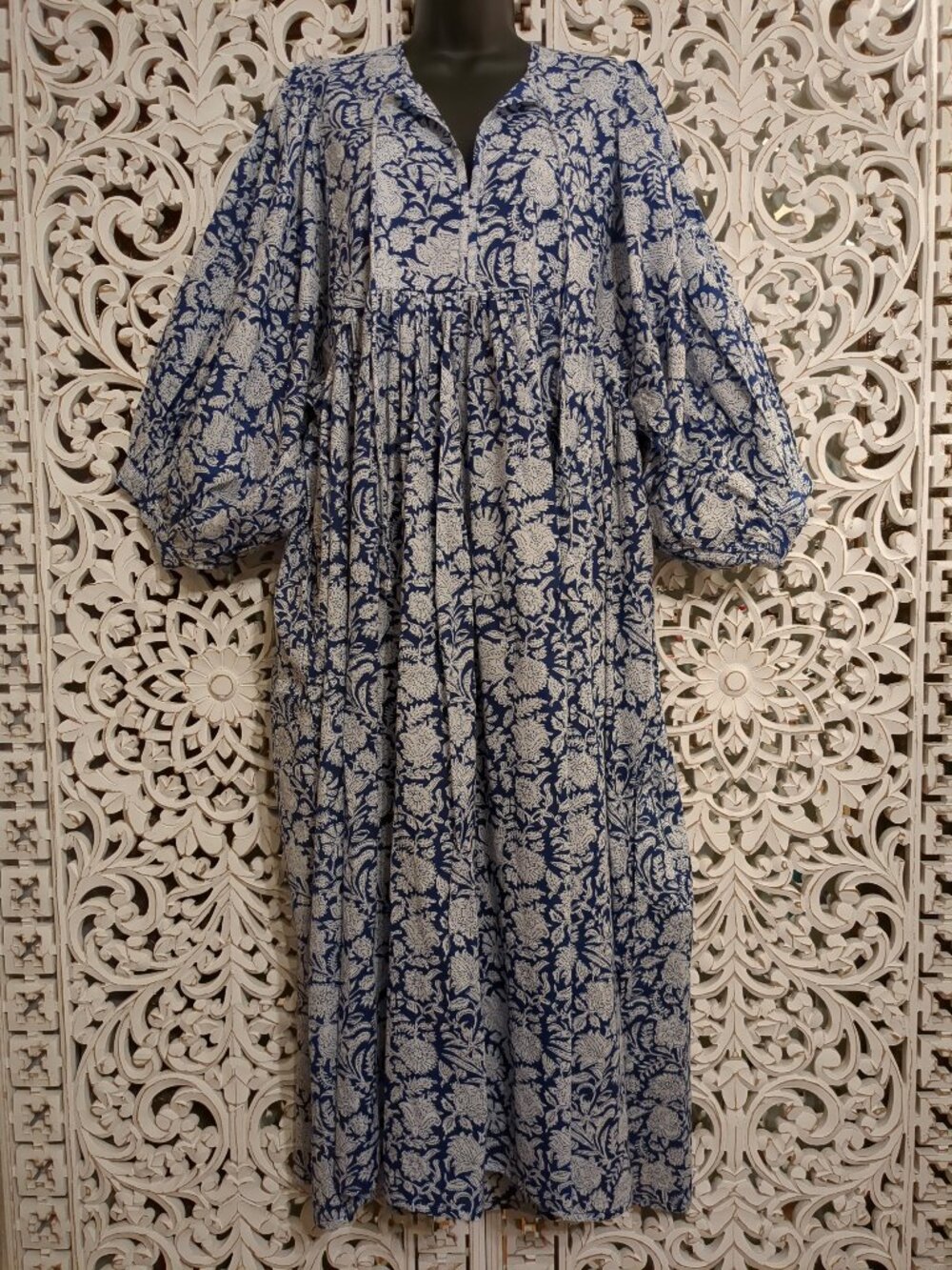 P2P21โ ๐น๐๐น House of Sundar Blue Iris Maya Midi / Maxi Dress - Picture 2 of 12